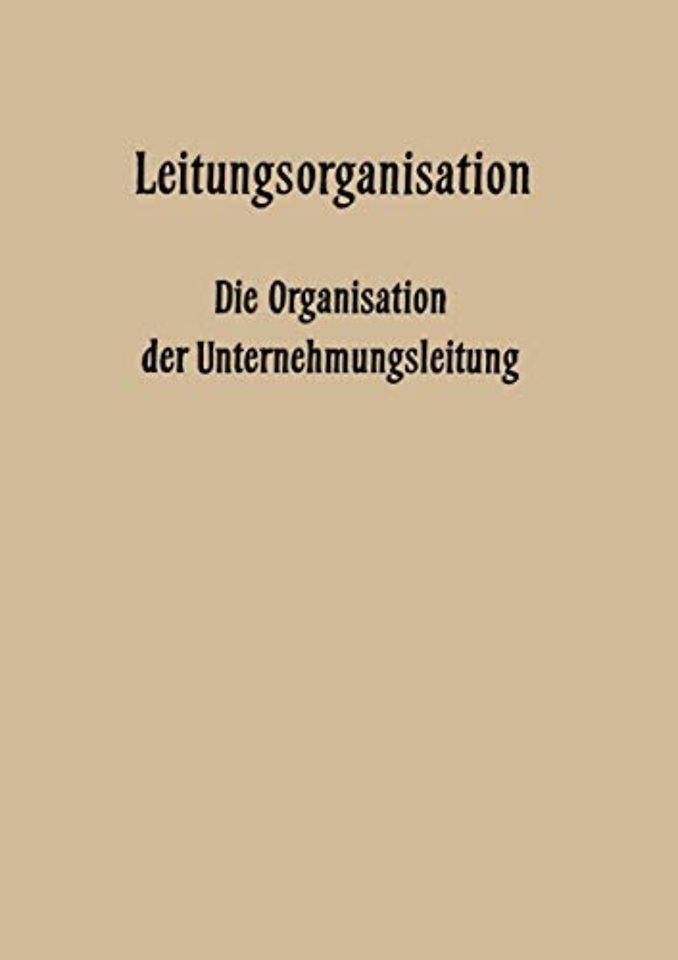 Leitungsorganisation