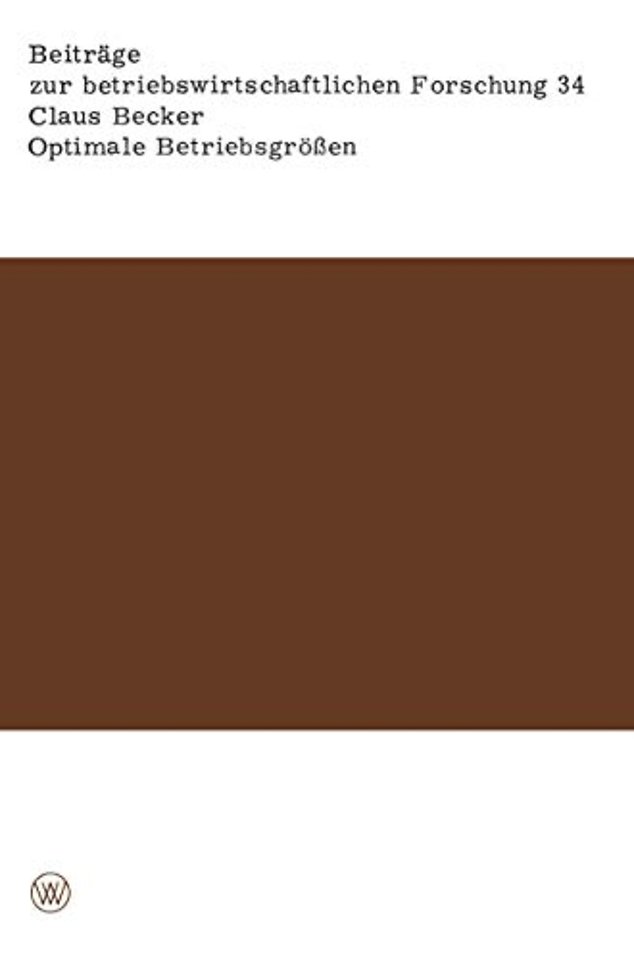 Optimale Betriebsgrößen