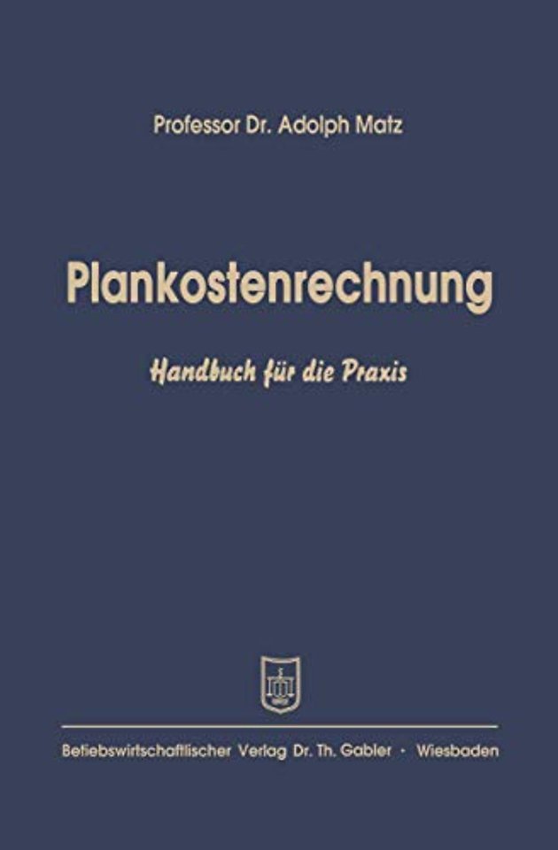 Plankostenrechnung