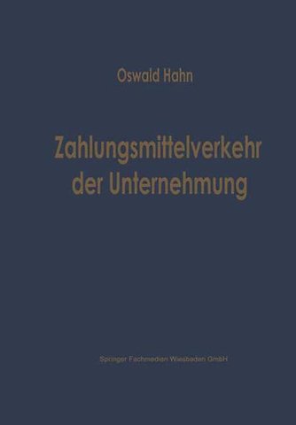 Zahlungsmittelverkehr der Unternehmung