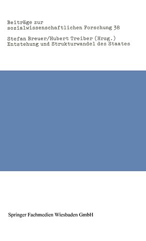 Entstehung und Strukturwandel des Staates