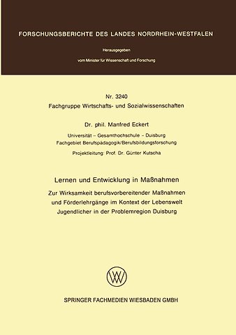 Lernen und Entwicklung in Maßnahmen