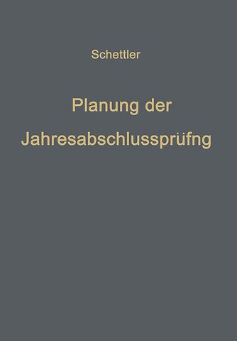Planung der Jahresabschlußprüfung