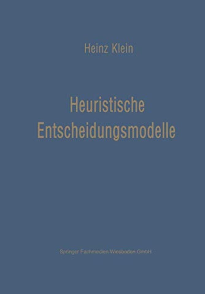 Heuristische Entscheidungsmodelle