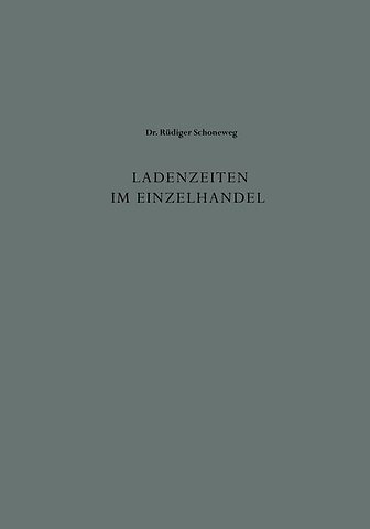 Ladenzeiten im Einzelhandel