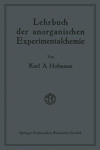 Lehrbuch der anorganischen Experimentalchemie