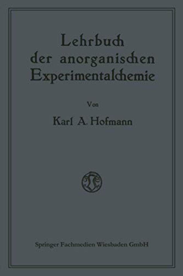 Lehrbuch der anorganischen Experimentalchemie