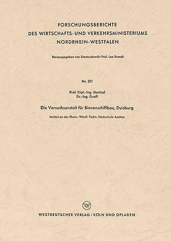 Die Versuchsanstalt für Binnenschiffbau, Duisburg