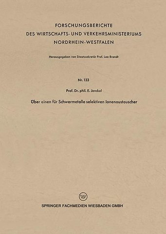 Über einen für Schwermetalle selektiven Ionenaustauscher