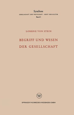 Begriff und Wesen der Gesellschaft