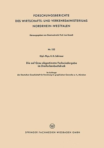 Die auf Grau abgestimmte Farbwiedergabe im Dreifarbenbuchdruck