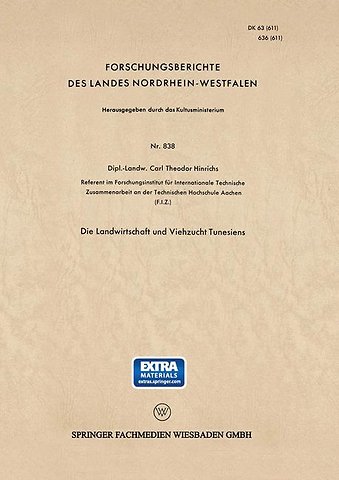 Die Landwirtschaft und Viehzucht Tunesiens