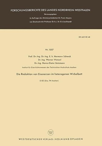 Die Reduktion von Eisenerzen im heterogenen Wirbelbett