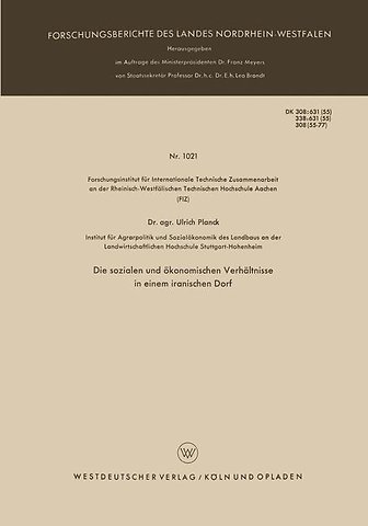 Die sozialen und ökonomischen Verhältnisse in einem iranischen Dorf