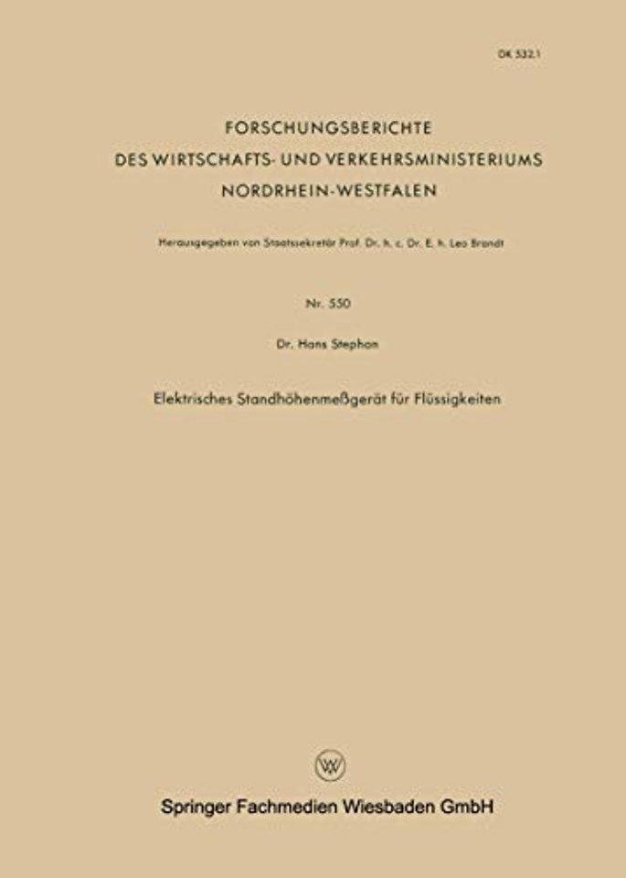 Elektrisches Standhöhenmeßgerät für Flüssigkeiten