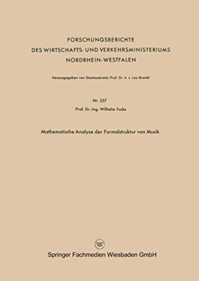 Mathematische Analyse der Formalstruktur von Musik