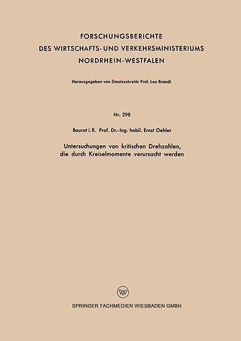 Untersuchungen von kritischen Drehzahlen, die durch Kreiselmomente verursacht werden