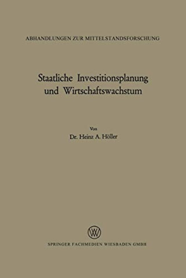 Staatliche Investitionsplanung und Wirtschaftswachstum