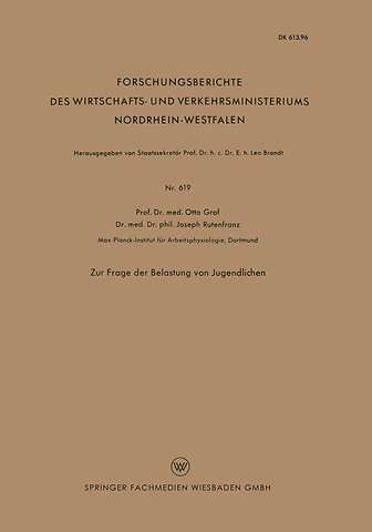 Zur Frage der Belastung von Jugendlichen