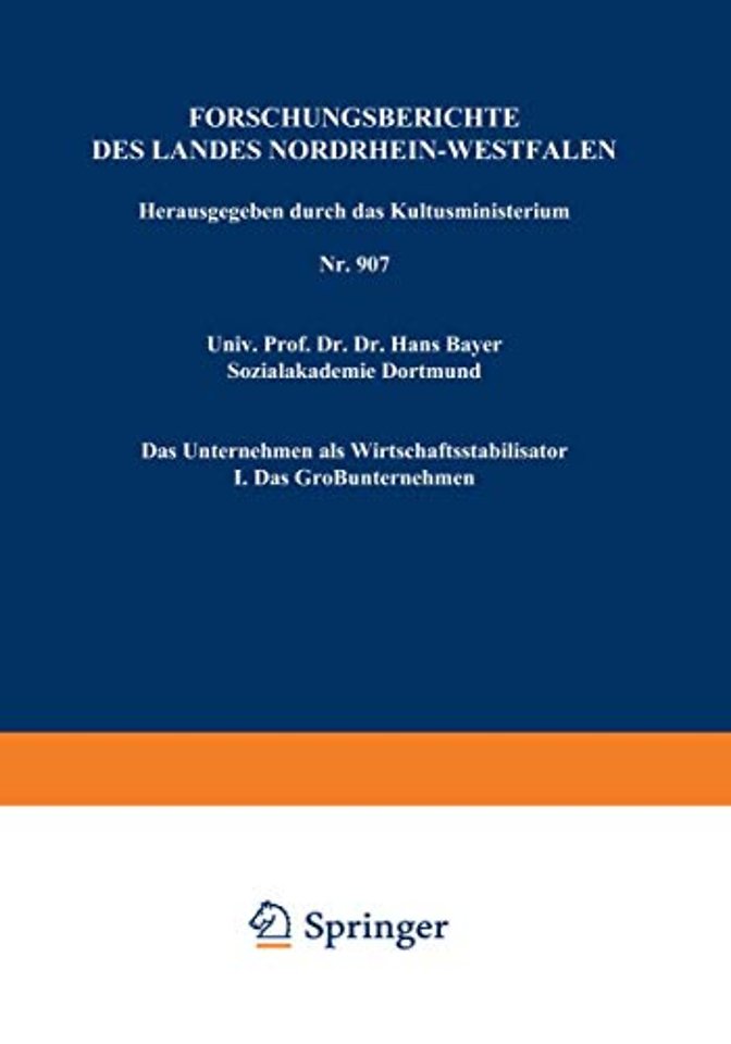 Das Unternehmen als Wirtschaftsstabilisator