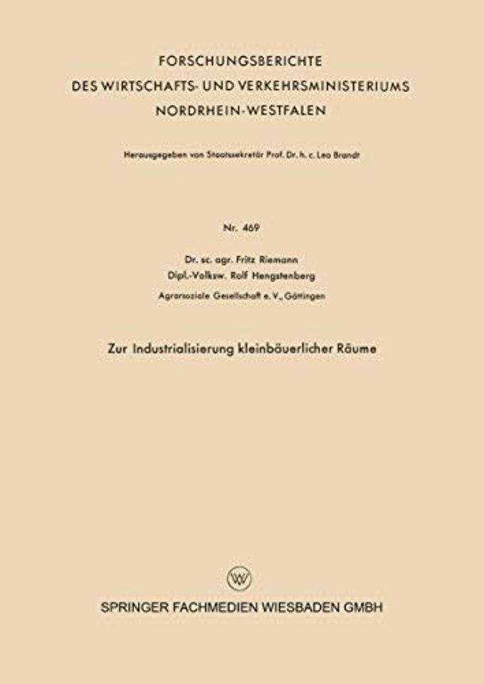 Zur Industrialisierung kleinbäuerlicher Räume