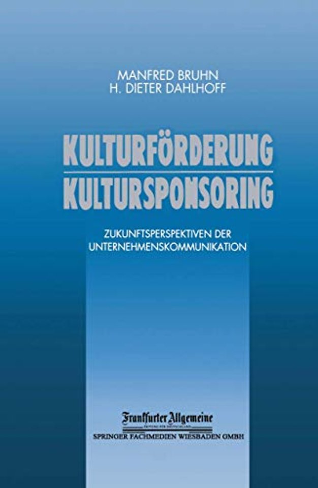 Kulturförderung Kultursponsoring