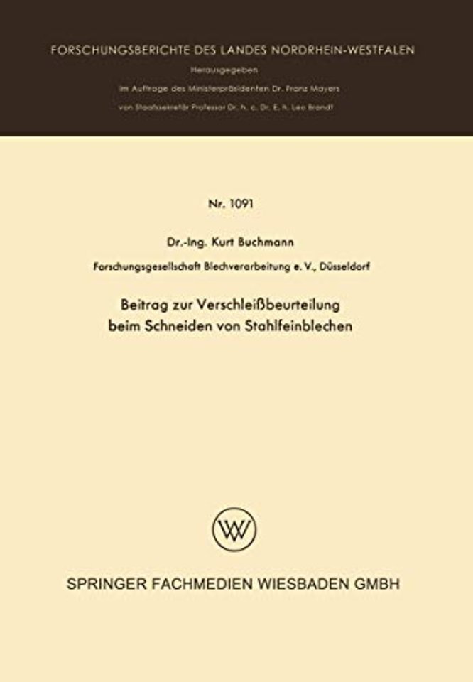 Beitrag zur Verschleißbeurteilung beim Schneiden von Stahlfeinblechen