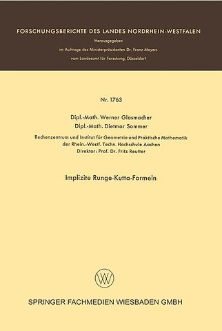 Implizite Runge-Kutta-Formeln