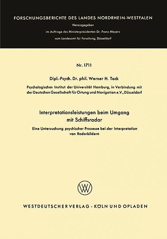 Interpretationsleistungen beim Umgang mit Schiffsradar