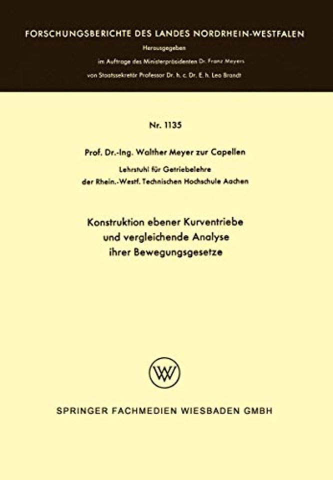 Konstruktion ebener Kurventriebe und vergleichende Analyse ihrer Bewegungsgesetze