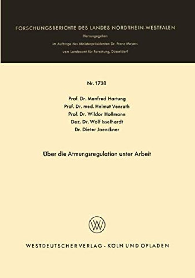 Über die Atmungsregulation unter Arbeit