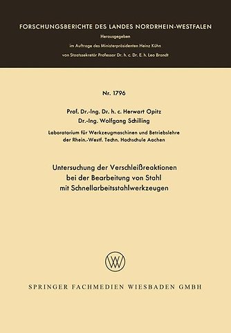 Untersuchung der Verschleißreaktionen bei der Bearbeitung von Stahl mit Schnellarbeitsstahlwerkzeugen