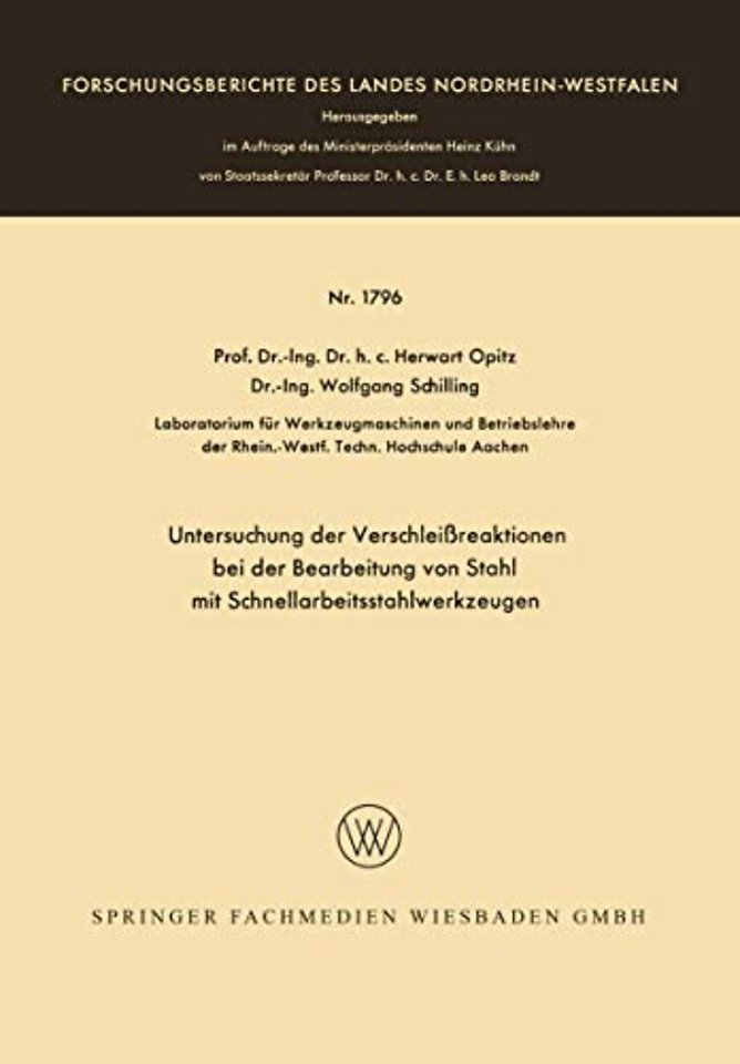 Untersuchung der Verschleißreaktionen bei der Bearbeitung von Stahl mit Schnellarbeitsstahlwerkzeugen