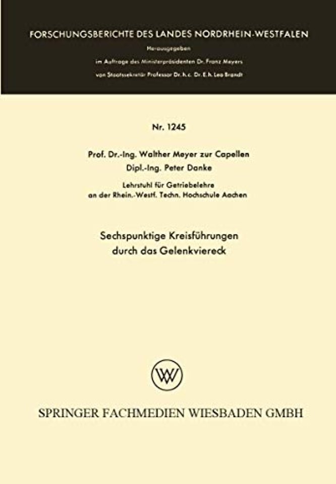 Sechspunktige Kreisführungen durch das Gelenkviereck