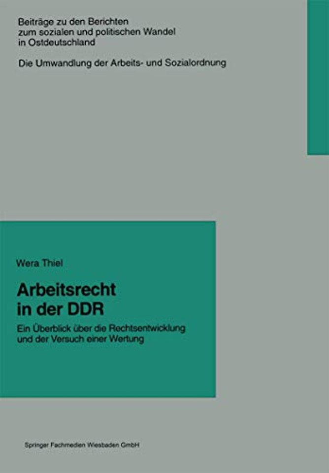 Arbeitsrecht in der DDR