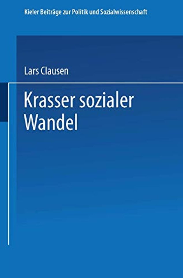 Krasser sozialer Wandel