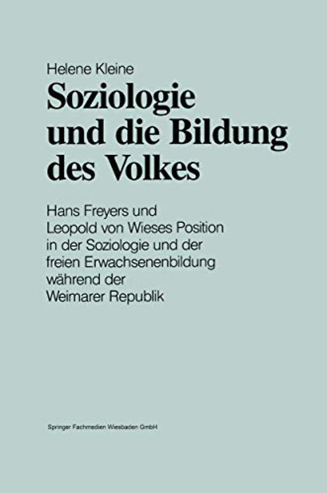 Soziologie und die Bildung des Volkes
