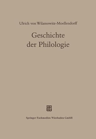 Geschichte der Philologie
