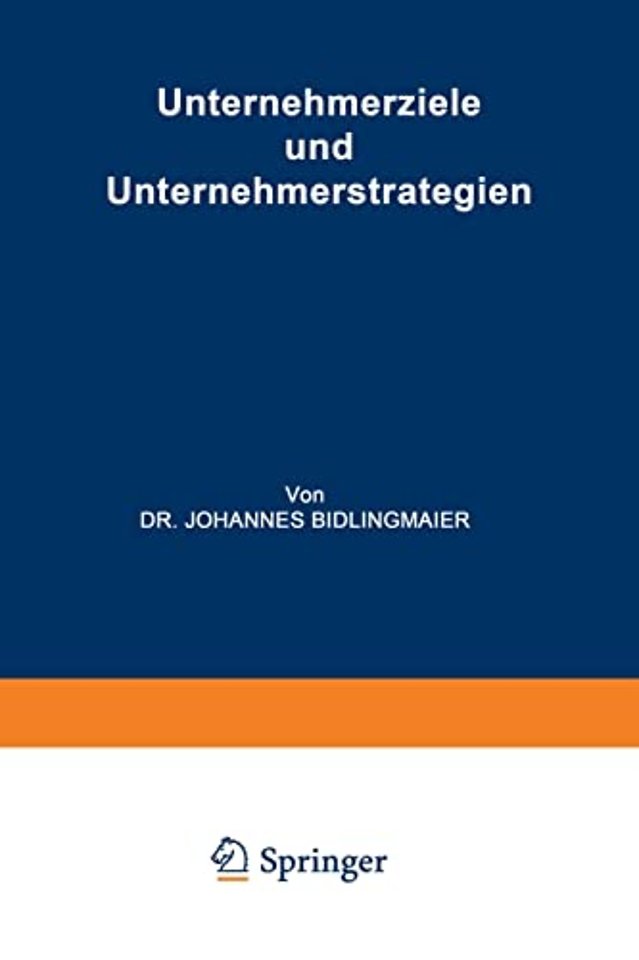 Unternehmerziele und Unternehmerstrategien