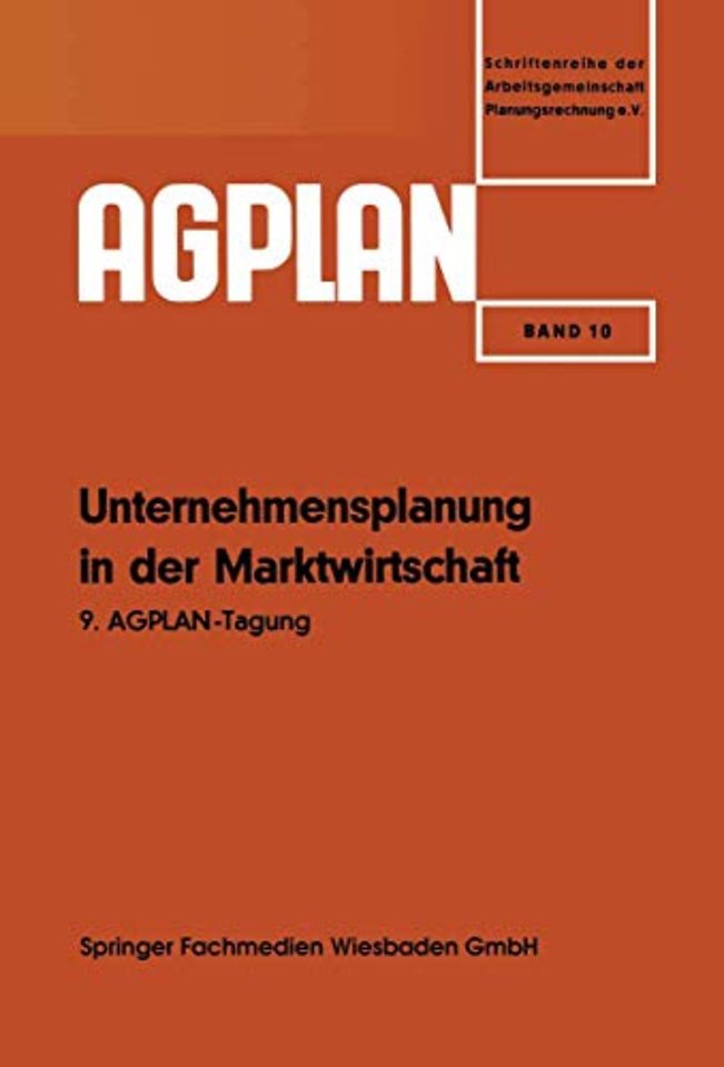 Unternehmensplanung in der Marktwirtschaft