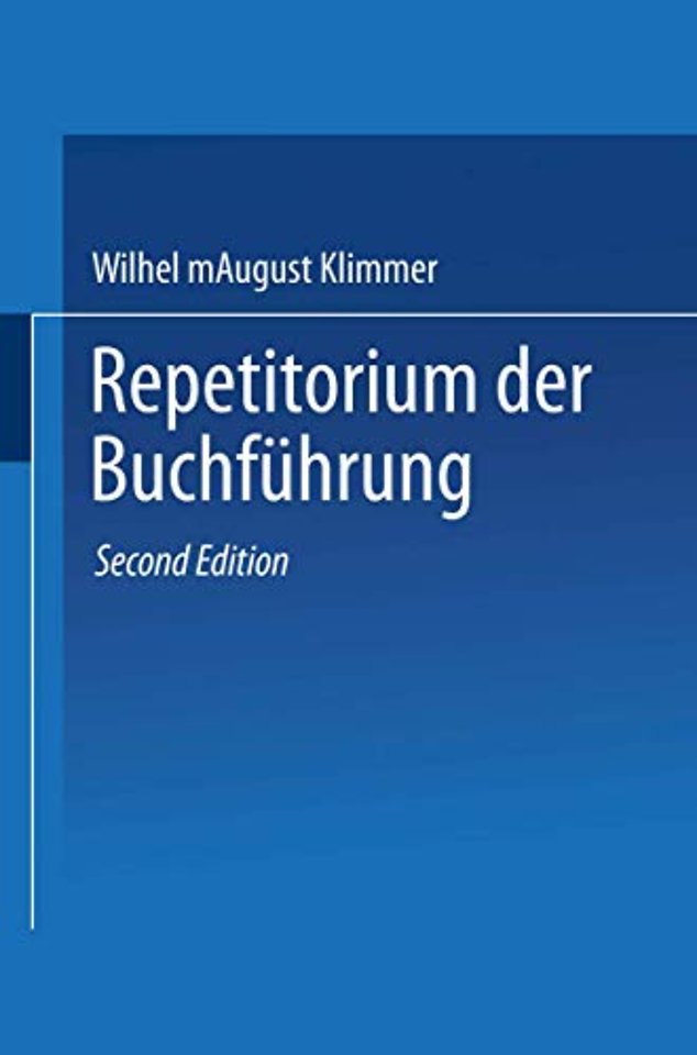 Repetitorium der Buchführung