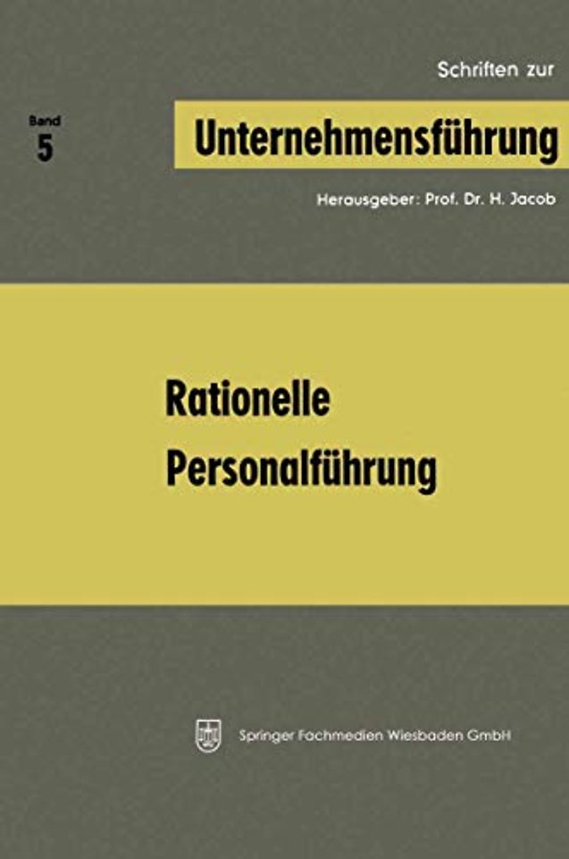 Rationelle Personalführung