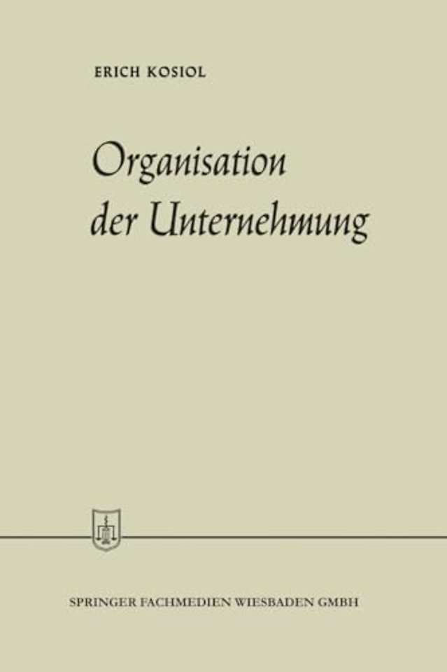Organisation der Unternehmung