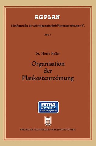 Organisation der Plankostenrechnung