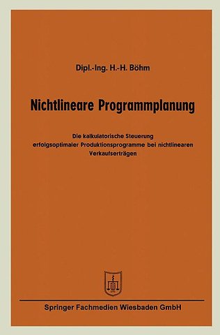 Nichtlineare Programmplanung