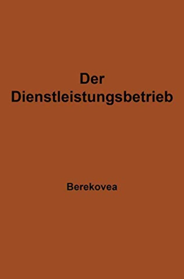 Der Dienstleistungsbetrieb