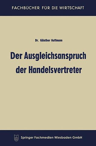 Der Ausgleichsanspruch der Handelsvertreter