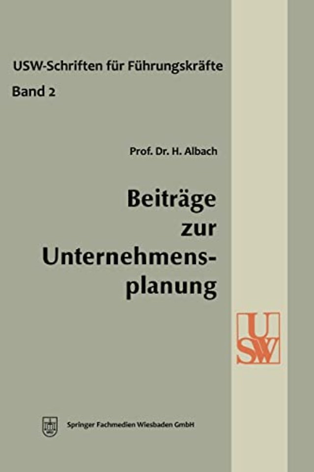 Beitrage zur Unternehmensplanung