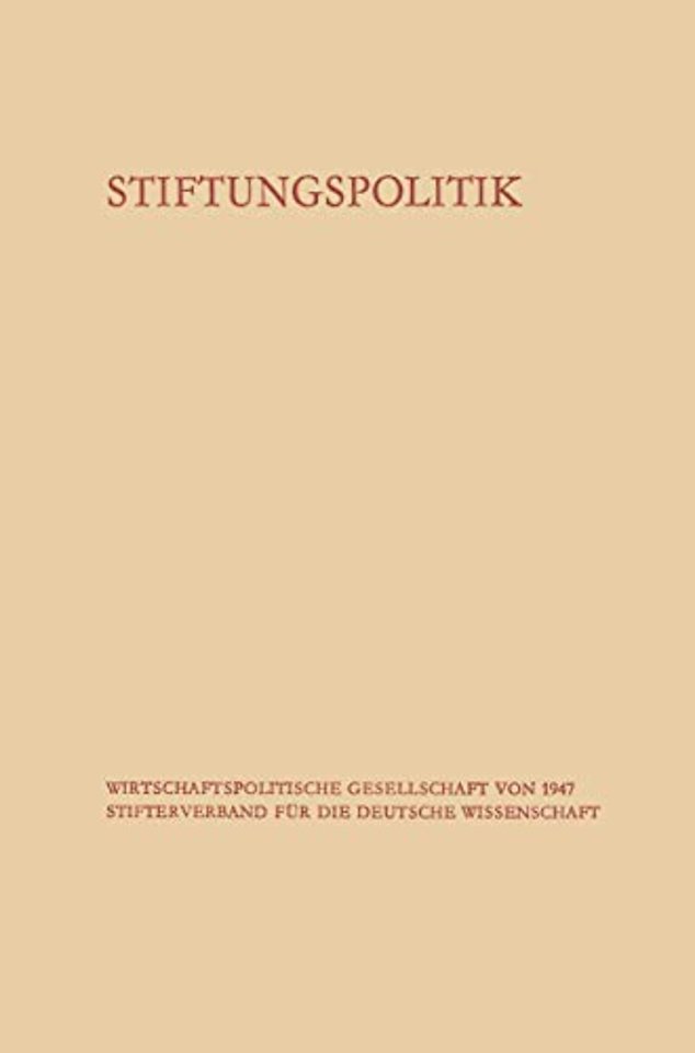 Stiftungspolitik