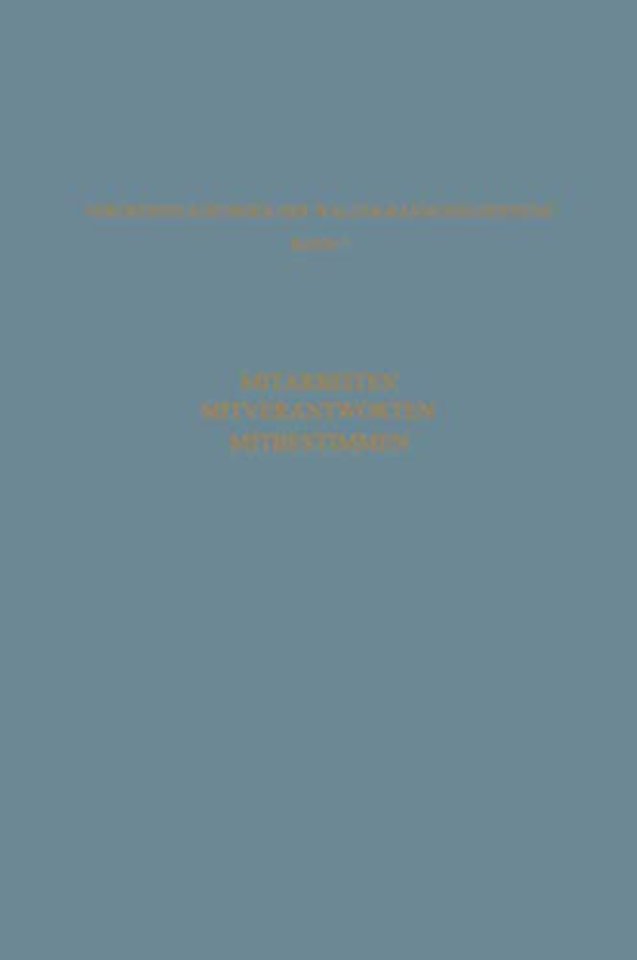 Mitarbeiten Mitverantworten Mitbestimmen